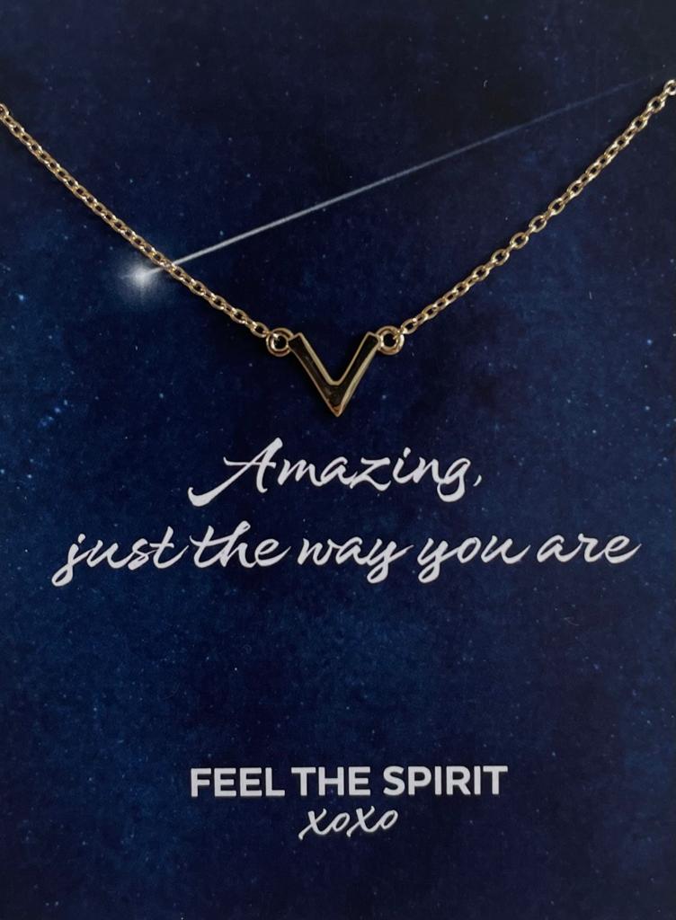 Ketting V Goldplated XN004G-1