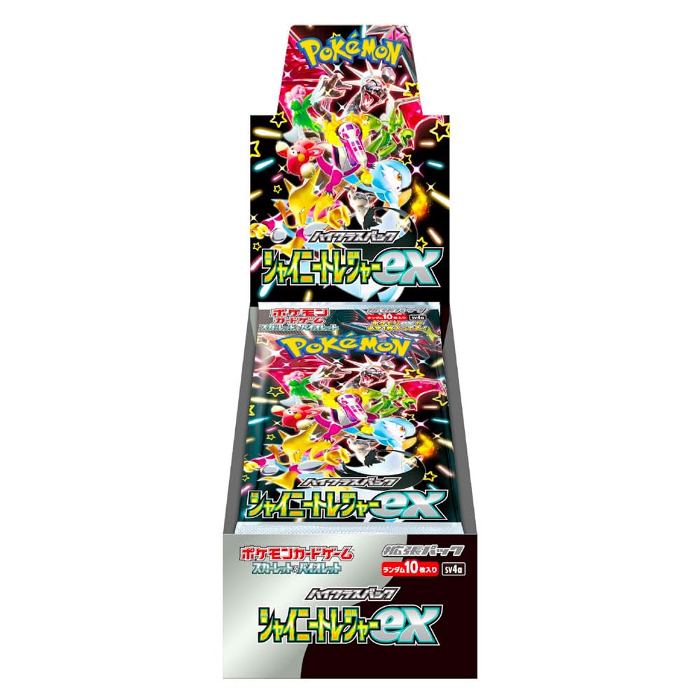 Pokemon Shiny Treasure EX Booster Box Containing 10 Packs Sv4a - Japanese Pokemon TCG-0